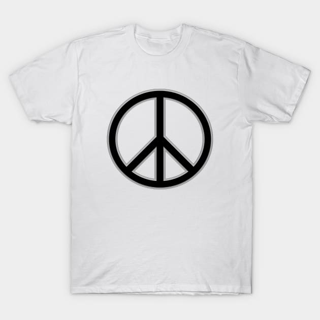 Peace Sign 4 T-Shirt by LahayCreative2017